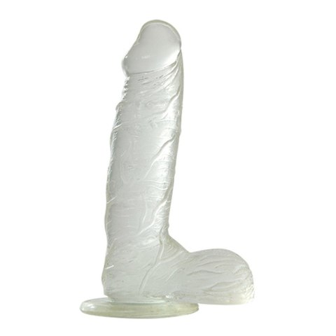 Dildo-JELLY DILDO REAL RAPTURE CLEAR 7.5"""""""""""""""" Dildo-JELLY DILDO REAL RAPTURE CLEAR 7.5""""""""""""""""