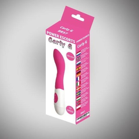 Carly g pink 20 cm silicone vibrating 10 speed Carly g pink 20 cm silicone vibrating 10 speed
