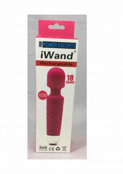 Iwand pink/ purple/ black rechargeable silicone bodywand massager Iwand pink/ purple/ black rechargeable silicone bodywand massager