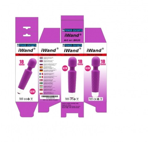 Iwand purple rechargeable silicone bodywand massager Iwand purple rechargeable silicone bodywand massager