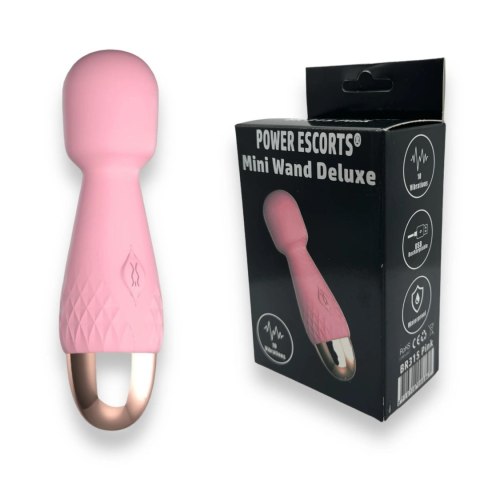 Power Escorts - Mini Wand De Luxe Pink - 11,6 Cm / 4.5 Inch Silicone Wand Massager Power Escorts - Mini Wand De Luxe Pink - 11,6 Cm / 4.5 Inch Silicone Wand Massager