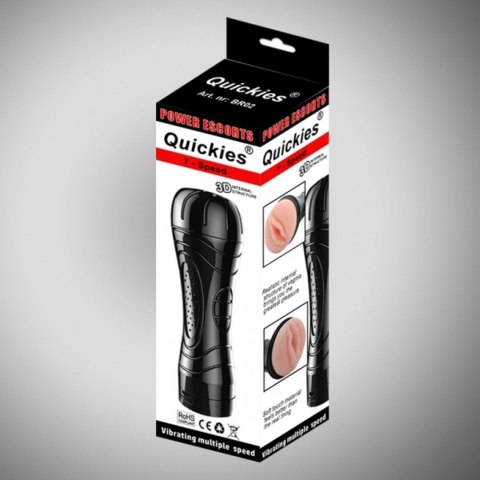 Quickies black vibrating masturbator Quickies black vibrating masturbator