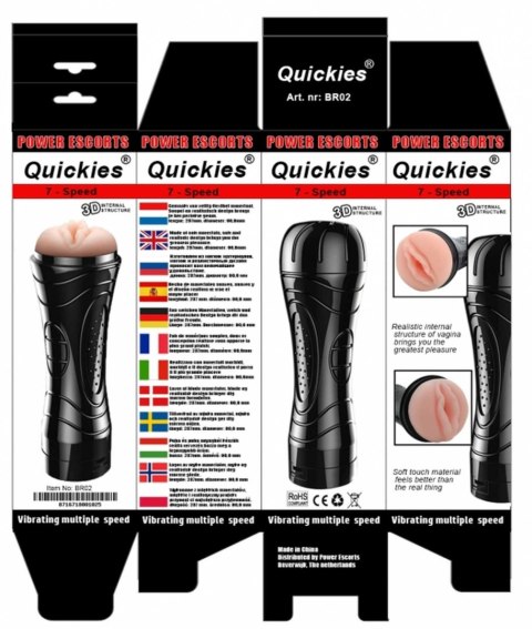 Quickies black vibrating masturbator Quickies black vibrating masturbator