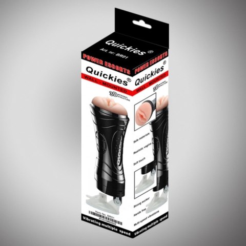 Quickies black wallmounted vibrating masturbator Quickies black wallmounted vibrating masturbator