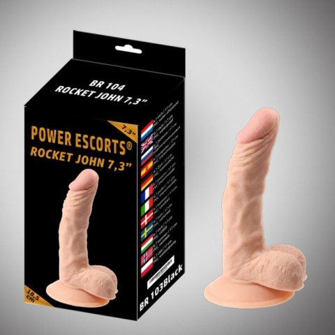 Rocket john 7,3 inch flesh realistic dildo 7,3 inch / 18,5 cm Rocket john 7,3 inch flesh realistic dildo 7,3 inch / 18,5 cm
