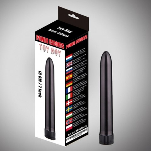 Toy boy black 18 cm basic vibrating Toy boy black 18 cm basic vibrating