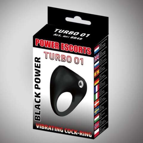 Turbo 01 black vibratinging cockring Turbo 01 black vibratinging cockring