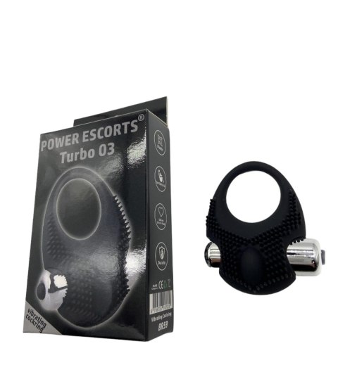 Turbo 03 black vibrating cockring Turbo 03 black vibrating cockring