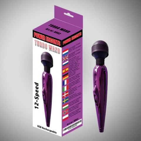 Turbo wand purple wand massager 18 cm 12 speed Turbo wand purple wand massager 18 cm 12 speed