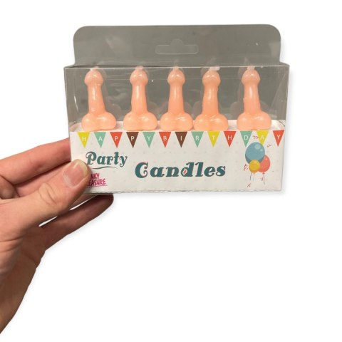 Świeczki-Party Penis Candles 5pcs Pack Flesh Świeczki-Party Penis Candles 5pcs Pack Flesh