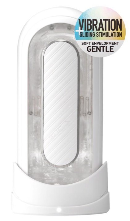 Tenga Flip Zero Gravity White – Masturbator z Wibracjami i Ultraelastyczną Strukturą