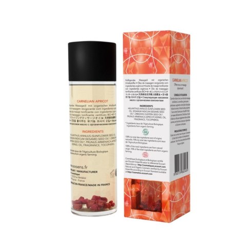CARNELIAN APRICOT Organic Massage Oil with stones 100 ml CARNELIAN APRICOT Organic Massage Oil with stones 100 ml