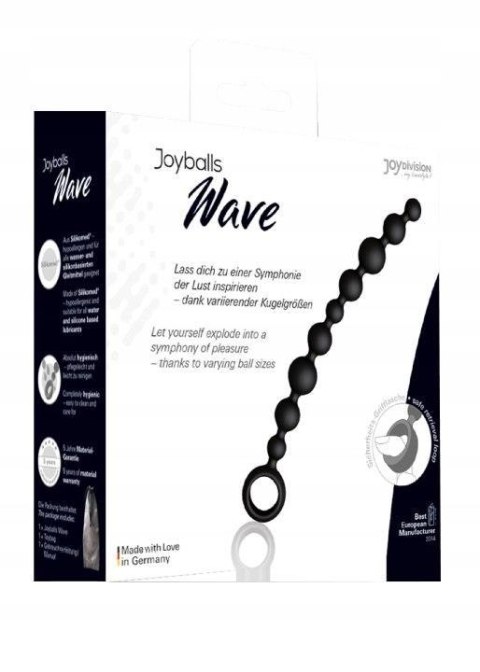 Plug/kulki-Joyballs anal Wave, long, black Plug/kulki-Joyballs anal Wave, long, black
