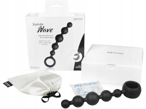 Plug/kulki-Joyballs anal Wave, long, black Plug/kulki-Joyballs anal Wave, long, black