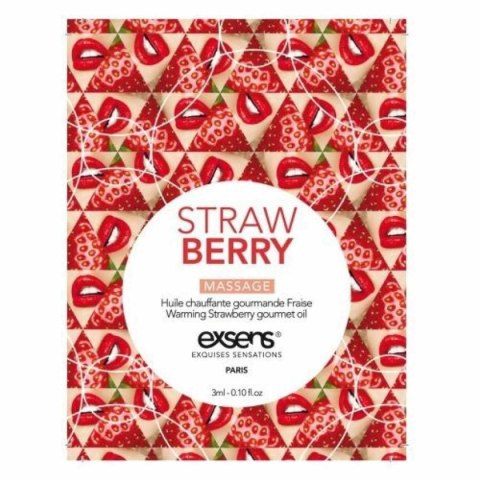 STRAWBERRY SACHET Warming gourmet massage oil (3 ml x 10 szt.) STRAWBERRY SACHET Warming gourmet massage oil (3 ml x 10 szt.)