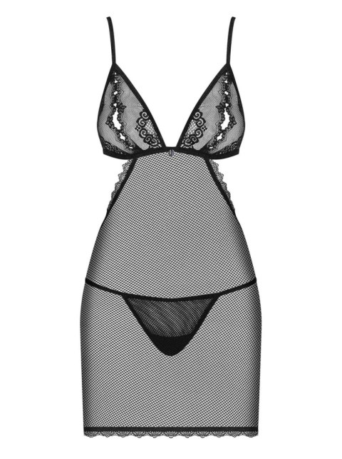 Bielizna-Millagro koszulka i stringi czarna S/M Bielizna-Millagro koszulka i stringi czarna S/M