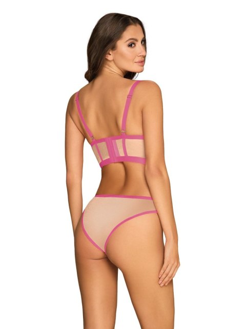 Bielizna-Nudelia top i figi różowe S/M Bielizna-Nudelia top i figi różowe S/M