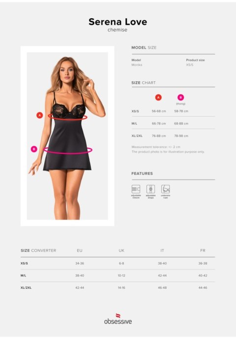 Bielizna-Serena Love koszulka i stringi M/L Bielizna-Serena Love koszulka i stringi M/L