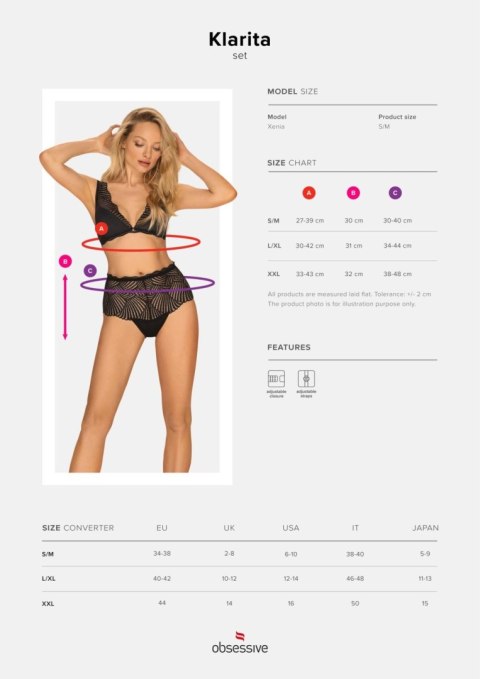 Bielizna-Klarita komplet 2-częściowy L/XL Bielizna-Klarita komplet 2-częściowy L/XL