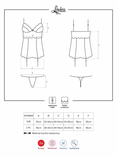 Bielizna- Lovica gorset i stringi XXL Bielizna- Lovica gorset i stringi XXL