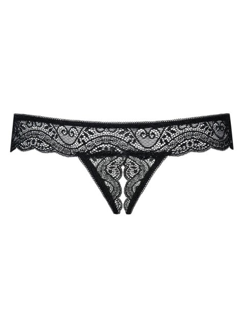 Bielizna- Miamor stringi otwarte czarne XXL Bielizna- Miamor stringi otwarte czarne XXL
