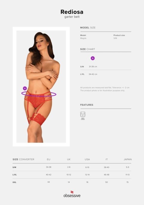 Bielizna-Rediosa pas do pończoch S/M Bielizna-Rediosa pas do pończoch S/M