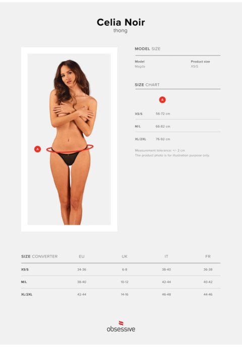 Celia Noir thong XS/S Celia Noir thong XS/S