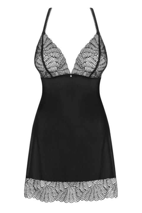 Bielizna-Chiccanta koszulka i stringi czarna S/M Bielizna-Chiccanta koszulka i stringi czarna S/M
