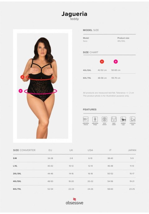 Bielizna-Jagueria body otwarte 6XL/7XL Bielizna-Jagueria body otwarte 6XL/7XL