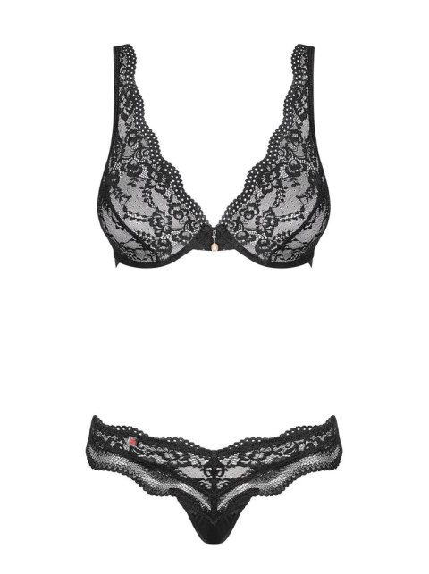 Bielizna-Luvae komplet 2-częściowy Czarny S/M Bielizna-Luvae komplet 2-częściowy Czarny S/M
