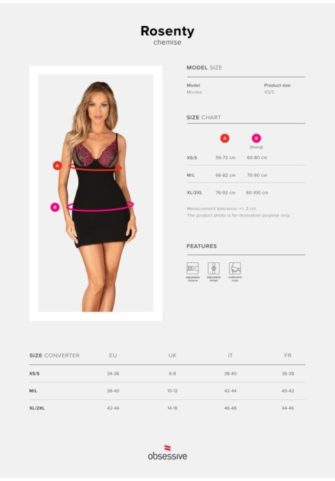 Rosenty koszulka i stringi XL/2XL Rosenty koszulka i stringi XL/2XL