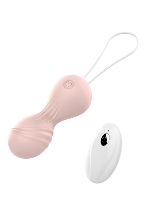 Kulki Kegel z Wibrującego Silikonu USB 10 Funkcji / Zdalne Sterowanie - Kolor Cielisty Kulki Kegel z Wibrującego Silikonu USB 10 Funkcji / Zdalne Sterowanie - Kolor Cielisty