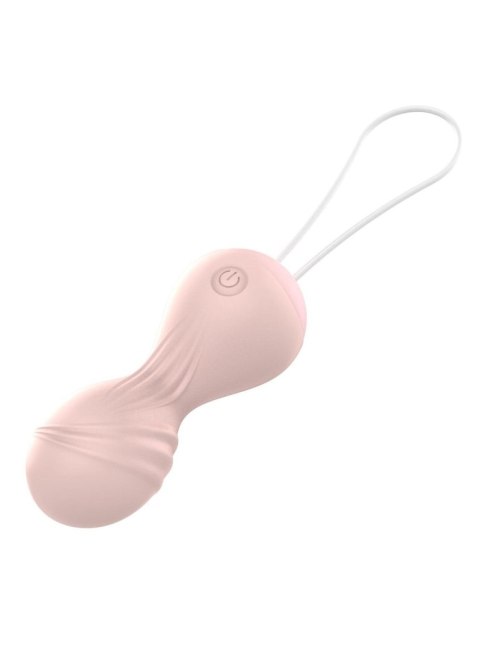 Kulki Kegel z Wibrującego Silikonu USB 10 Funkcji / Zdalne Sterowanie - Kolor Cielisty Kulki Kegel z Wibrującego Silikonu USB 10 Funkcji / Zdalne Sterowanie - Kolor Cielisty
