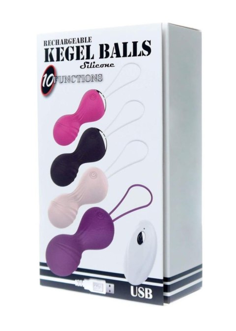 Kulki Kegel z Wibrującego Silikonu USB 10 Funkcji / Zdalne Sterowanie - Kolor Cielisty Kulki Kegel z Wibrującego Silikonu USB 10 Funkcji / Zdalne Sterowanie - Kolor Cielisty