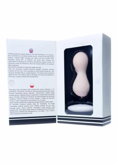 Kulki Kegel z Wibrującego Silikonu USB 10 Funkcji / Zdalne Sterowanie - Kolor Cielisty Kulki Kegel z Wibrującego Silikonu USB 10 Funkcji / Zdalne Sterowanie - Kolor Cielisty