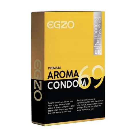 Prezerwatywy EGZO traditional condom AROMA 3pc Prezerwatywy EGZO traditional condom AROMA 3pc