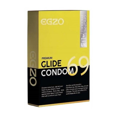 Prezerwatywy EGZO traditional condom GLIDE 3pc Prezerwatywy EGZO traditional condom GLIDE 3pc