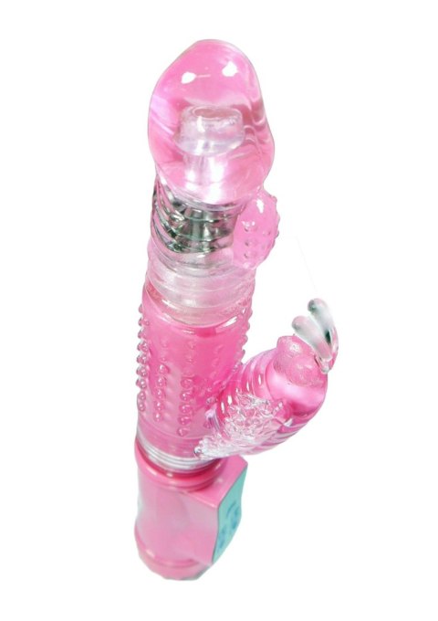 Wibrator-Królik, Wibracja/Rotacja/Góra-dół 36 funkcji Różowy Wibrator-Królik, Wibracja/Rotacja/Góra-dół 36 funkcji Różowy