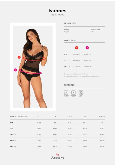 Bielizna-Ivannes komplet 2-częściowy 2XL/3XL Bielizna-Ivannes komplet 2-częściowy 2XL/3XL