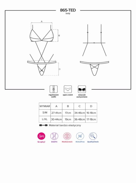 Bielizna-865-TED-1 body L/XL Bielizna-865-TED-1 body L/XL