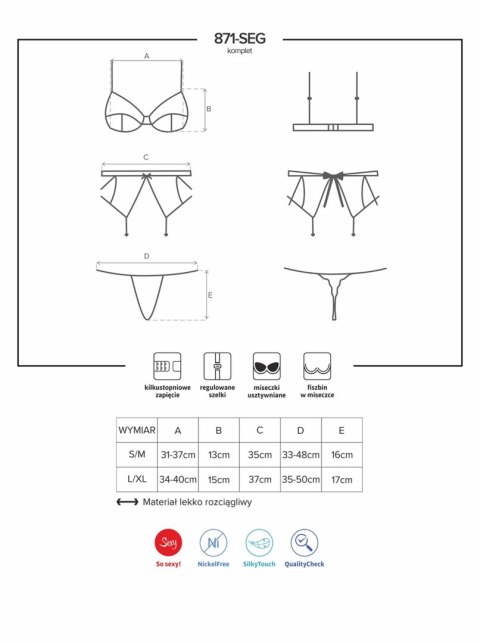 Bielizna-871-SEG-2 komplet 3-częściowy L/XL Bielizna-871-SEG-2 komplet 3-częściowy L/XL