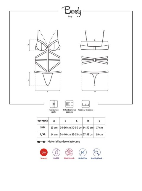Bielizna-Bondy body S/M Bielizna-Bondy body S/M