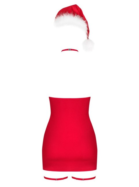 Kissmas – Seksowna Czerwona Koszulka z Chokerem i Podwiązkami na Święta XXL Kissmas – Seksowna Czerwona Koszulka z Chokerem i Podwiązkami na Święta XXL