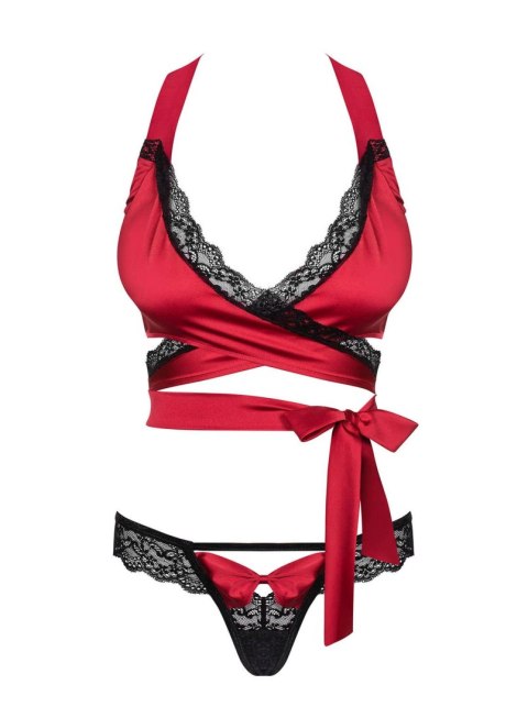Bielizna-Sensuelia komplet 2-częściowy czerwony L/XL Bielizna-Sensuelia komplet 2-częściowy czerwony L/XL