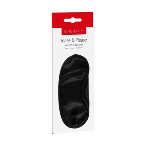 Maska- Me You Us Tease And Please Padded Blindfold Black Maska- Me You Us Tease And Please Padded Blindfold Black