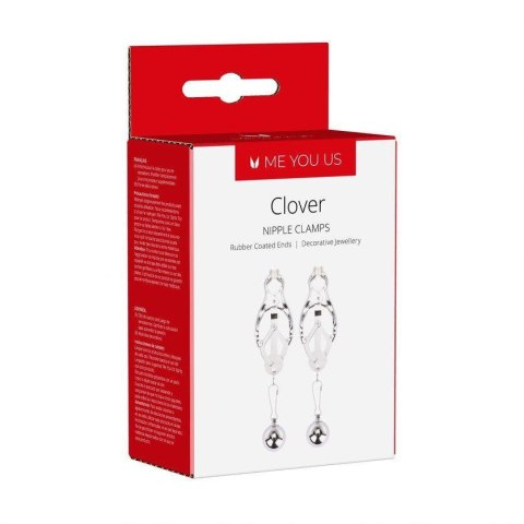Me You Us Clover Nipple Clamp Silver Me You Us Clover Nipple Clamp Silver