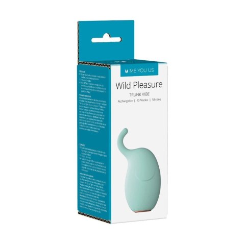 Me You Us Wild Pleasure Trunk Vibrator Turquoise Me You Us Wild Pleasure Trunk Vibrator Turquoise