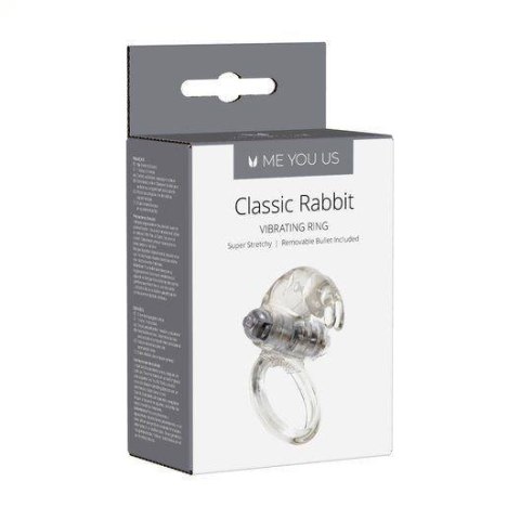 Pierścień- Me You Us Classic Rabbit Cock Ring Transparent Pierścień- Me You Us Classic Rabbit Cock Ring Transparent