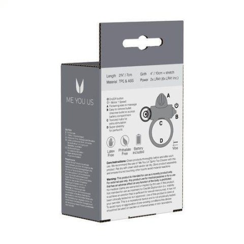 Pierścień- Me You Us Classic Rabbit Cock Ring Transparent Pierścień- Me You Us Classic Rabbit Cock Ring Transparent
