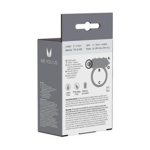 Pierścień- Me You Us Classic Smoke Cock Ring Smoke Pierścień- Me You Us Classic Smoke Cock Ring Smoke